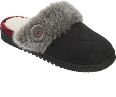 

Dearfoams Women Black Clogs