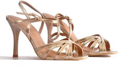 Vanson Women Gold Heels