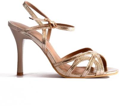 Vanson Women Gold Heels