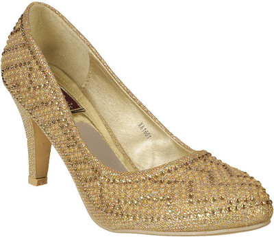

Flat n Heels Women Gold Heels