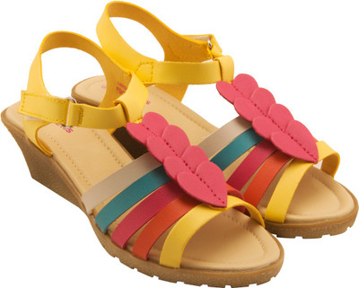 KITTENS Girls Sports Sandals, Yellow/multi