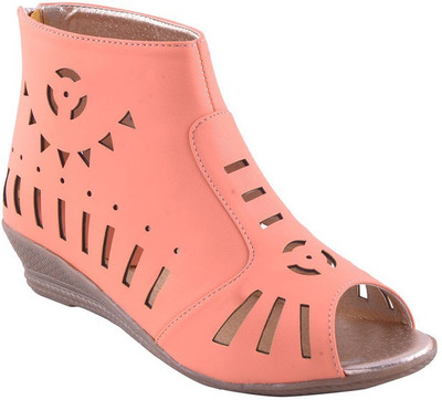 

Adorn Women Peach Wedges