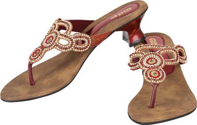 Glitz Women Beige Heels