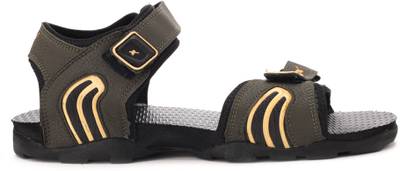 Sparx Men Olive Yellow Sports Sandals