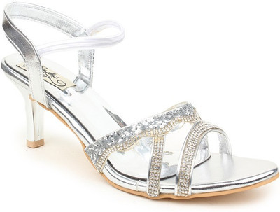 

Sindhi Footwear Women Silver Heels