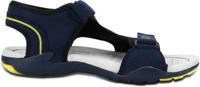 Cozy Men Pleasing Blue &amp; Bright Yellow Sandals