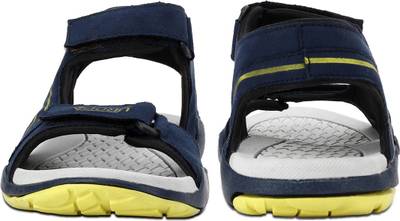 Cozy Men Pleasing Blue &amp; Bright Yellow Sandals