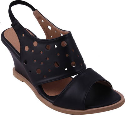 

Adorn Women Black Wedges
