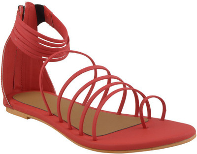 Adorn Girls Flats(Red
