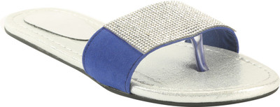 

Zachho Women Blue and Silver Flats
