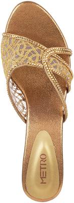 Metro Women 28,ANTIQ-GOLD Heels