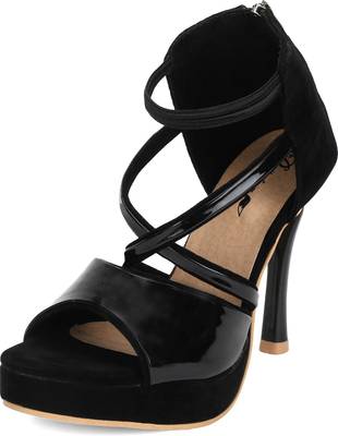 Bellafoz Women BLACK Heels