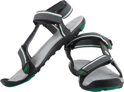 Lotto Men Black Green Sports Sandals