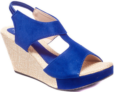 Dolphin Miles Women Blue Wedges