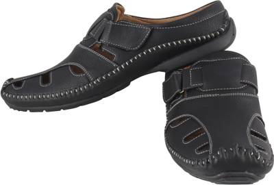 Kivanahs Men Black Sandals