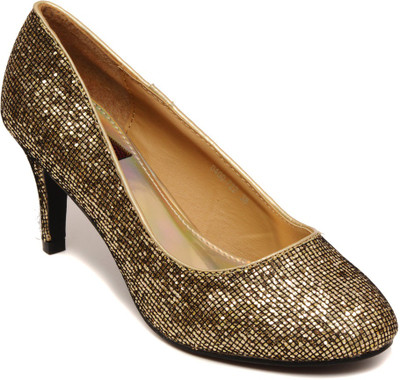 

Flat n Heels Women Gold Heels