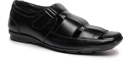 

Feather Leather Men Black Sandals
