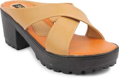 Shoetopia Women Cream Heels
