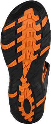 Aero Men BLACK::ORANGE Sandals