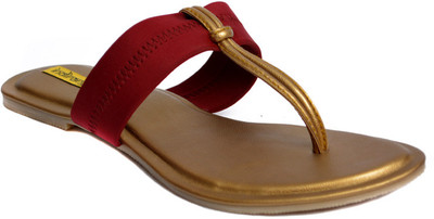 

Indirang Women Maroon Flats