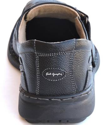 Footgraphy Men BLACK Sandals