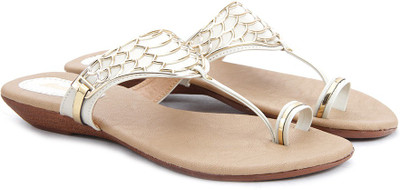 

Bata Women Gold Flats