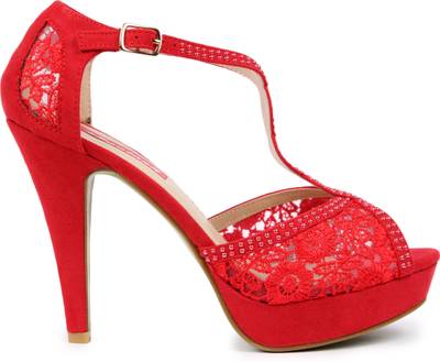 Footash Women RED Heels