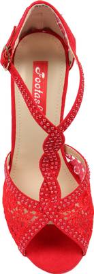 Footash Women RED Heels