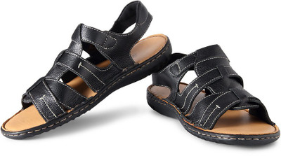 

Louis Philippe Men Black Sandals
