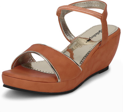 

Bellafoz Women ORANGE Wedges