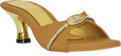 

With The Fashion Women TAN Heels