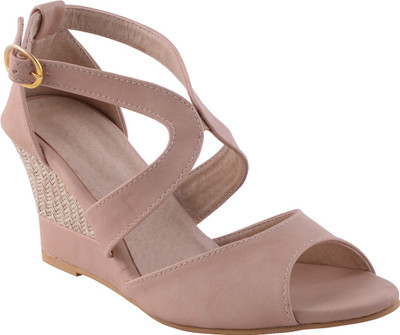

Adorn Women Beige Wedges