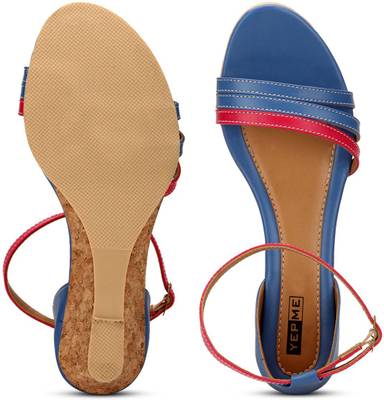 Yepme Women Blue &amp; Pink Heels