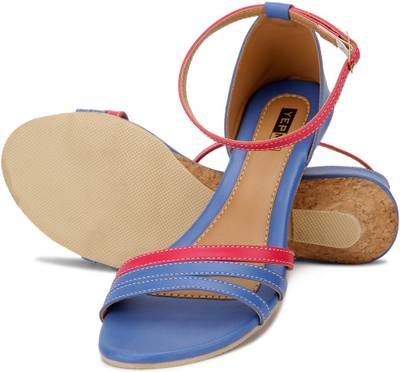 Yepme Women Blue &amp; Pink Heels