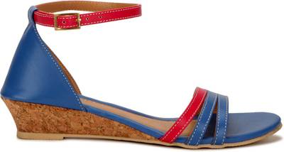 Yepme Women Blue &amp; Pink Heels