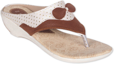 

Pipilika Women BROWN & WHITE Wedges