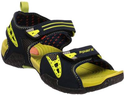 Sparx Men NavyBlueFlourscentGreen Sandals