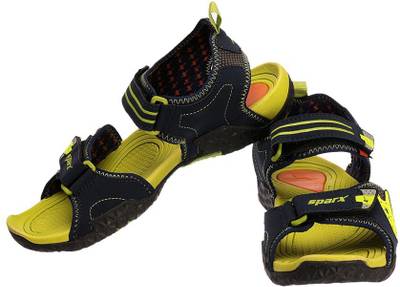 Sparx Men NavyBlueFlourscentGreen Sandals