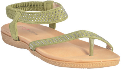 

Shuberry Women Green Flats