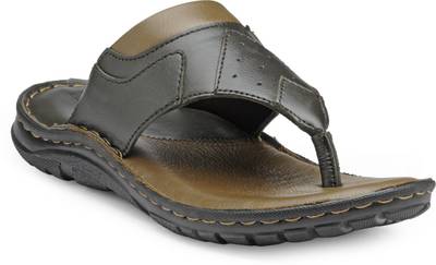 Teakwood Men Black Sandals
