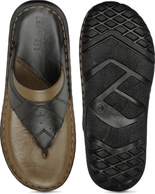 Teakwood Men Black Sandals