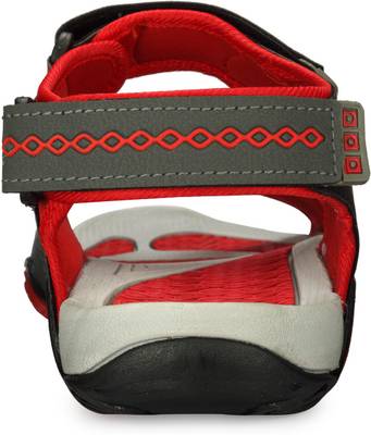 Corpus Men Grey::Red Sandals