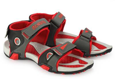 Corpus Men Grey::Red Sandals