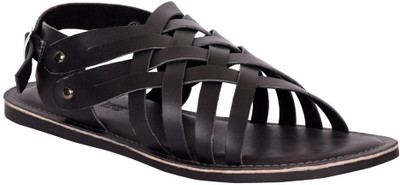 

Tortoise Men Black Sandals