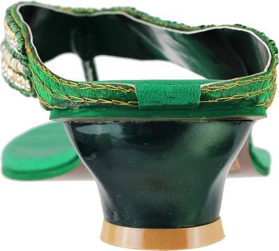 Mochi Women 21,Green Heels