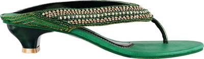 Mochi Women 21,Green Heels