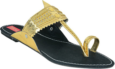 

Footrendz Women Golden Flats