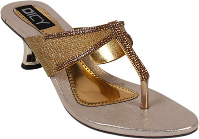 

DICY Women Gold Heels