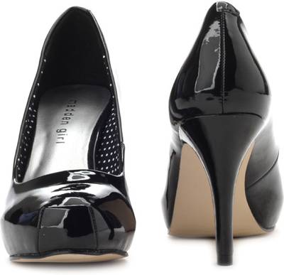 Madden Girl Women Black Patent Heels