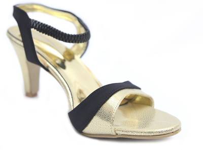 Relexop Women Gold Heels